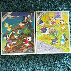 Vintage Huey, Dewey and Louie puzzles